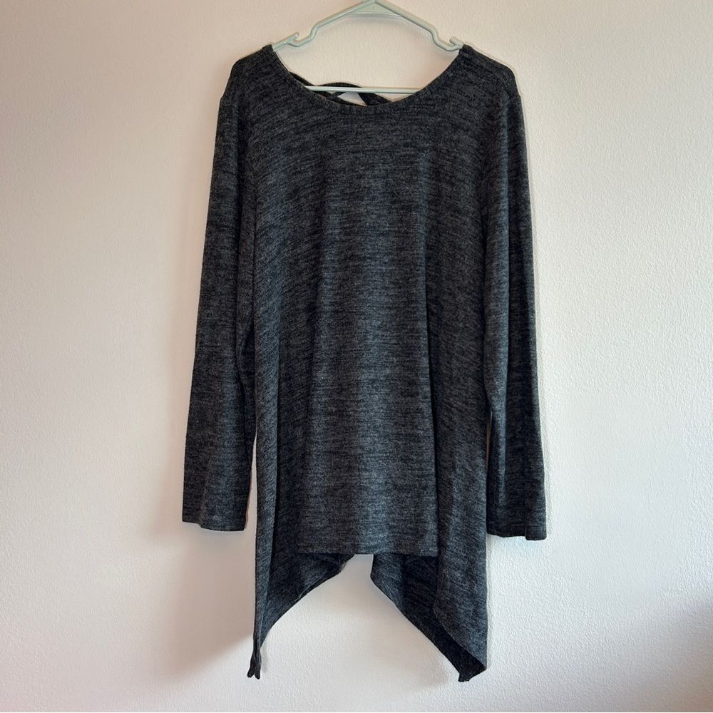Torrid Super Soft Plush Lace-Up Back Tunic Sweatshirt Size 2